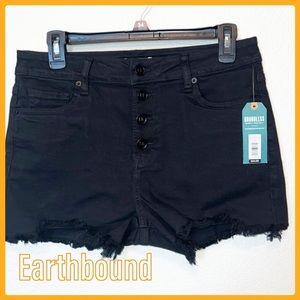 Earthbound - Black Shorts - High Waist - NWT
